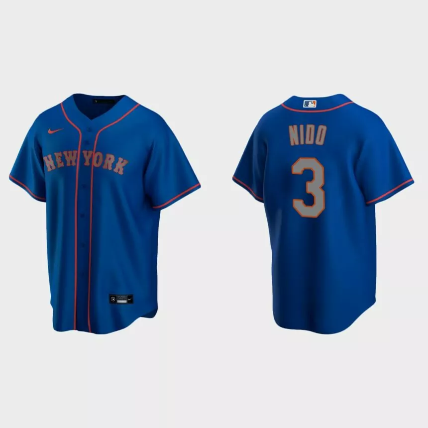 New York Mets Tomas Nido Replica Alternate Jersey – Royal