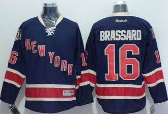 New York Rangers #16 Derick Brassard Navy Blue Alternate Stitched NHL Jersey