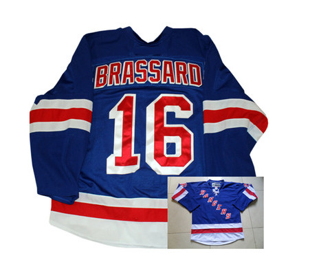New York Rangers #16 Derick Brassard Royal Blue Home Jersey