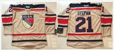 New York Rangers #21 Derek Stepan Cream 2012 Winter Classic Stitched NHL Jersey