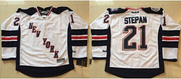New York Rangers #21 Derek Stepan White 2014 Stadium Series Stitched NHL Jersey