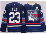 New York Rangers #23 Adam Fox Navy Alternate Jersey