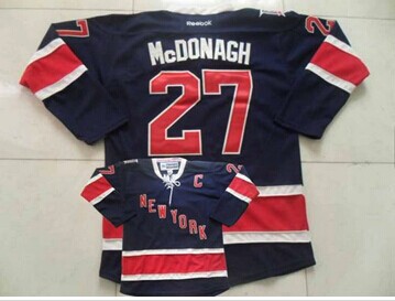 New York Rangers #27 Ryan McDonagh Navy Blue Stitched NHL Jersey
