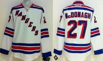 New York Rangers #27 Ryan McDonagh White Road Stitched NHL Jersey