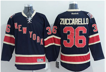 New York Rangers #36 Mats Zuccarello Navy Blue Alternate Stitched NHL Jersey