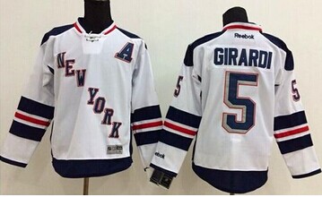 New York Rangers #5 Dan Girardi White 2014 Stadium Series Stitched NHL Jersey