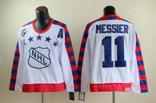 New York Rangers 11 Mark Messier all star 75th Anniversary white CCM Jersey