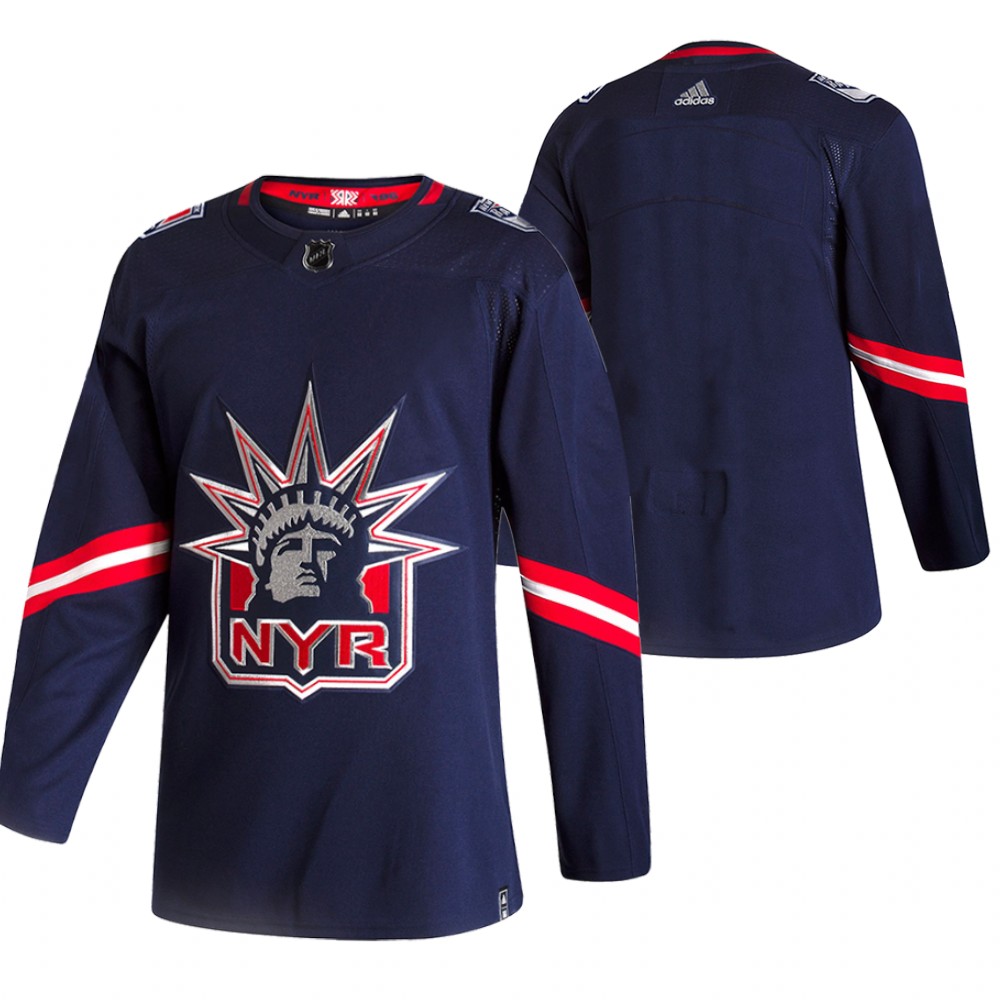 New York Rangers 2021 Reverse Retro Blank Navy Jersey Special Edition Authentic