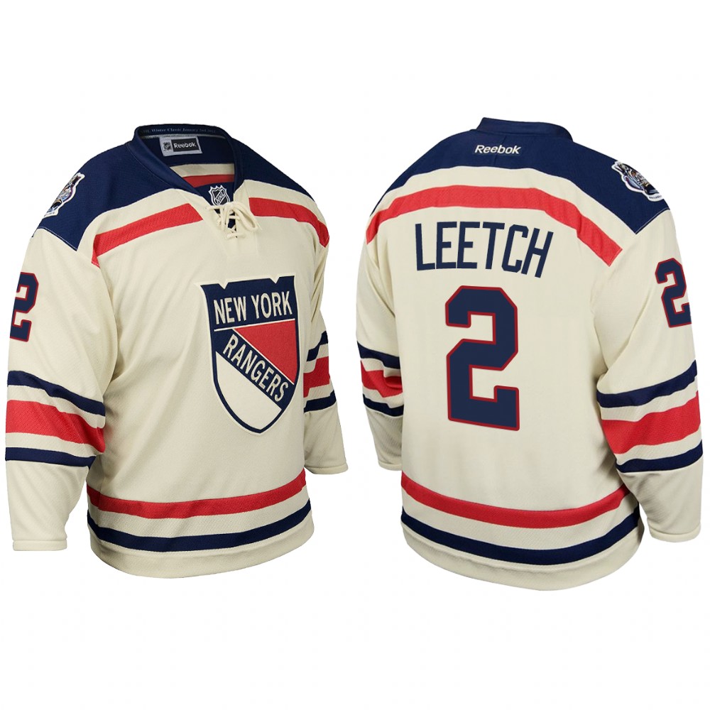 New York Rangers Brian Leetch 2012 Winter Classic White Replica Jersey