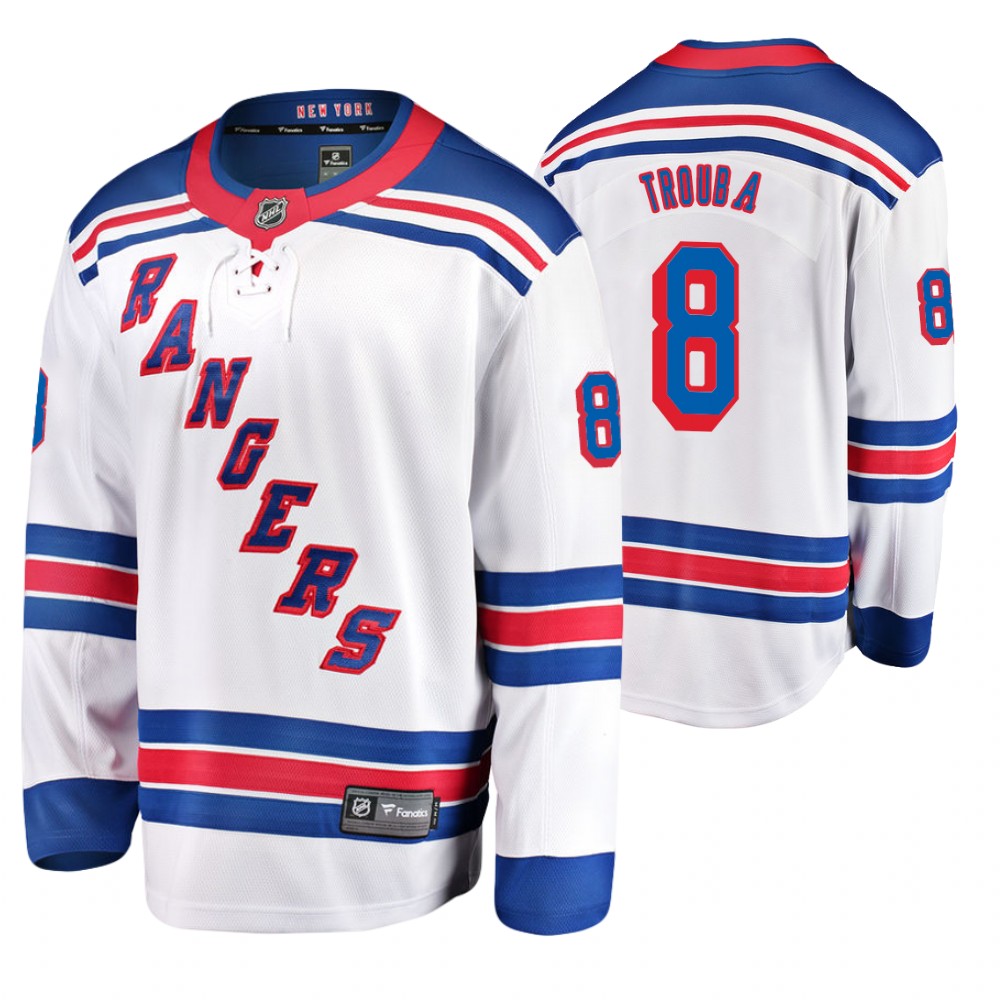 New York Rangers Jacob Trouba Men's Away Breakaway Player Fanatics Branded Jersey