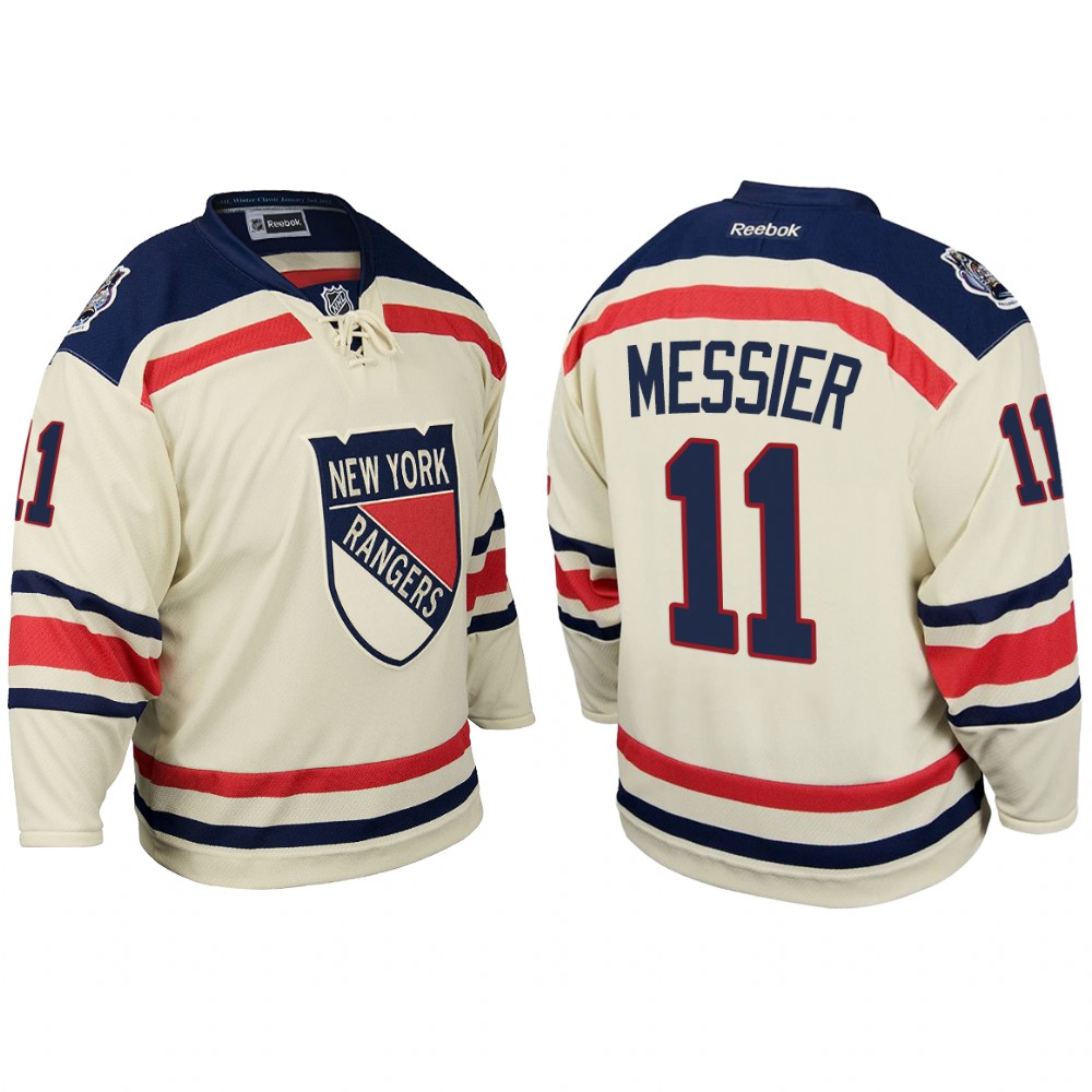 New York Rangers Mark Messier 2012 Winter Classic White Replica Jersey