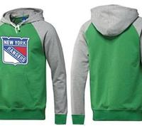New York Rangers Pullover Hoodie Green & Grey