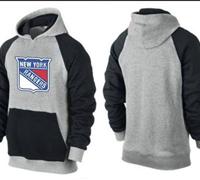 New York Rangers Pullover Hoodie Grey & Black