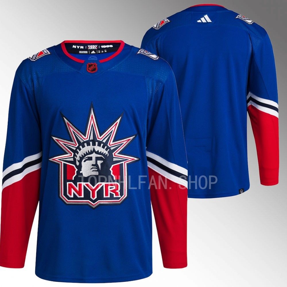 New York Rangers Royal Reverse Retro 2.0 Authentic Primegreen Hockey Jersey