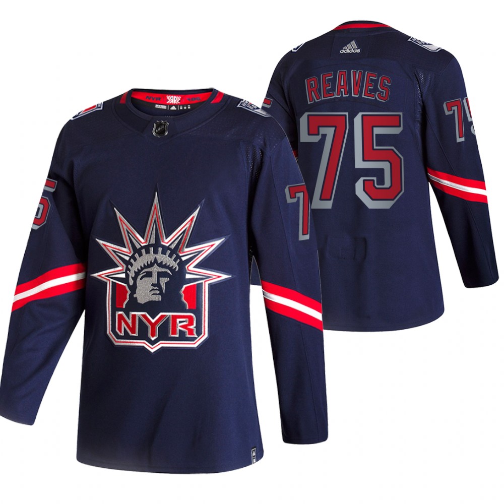 New York Rangers Ryan Reaves Navy 2021 Reverse Retro Special Edition Jersey
