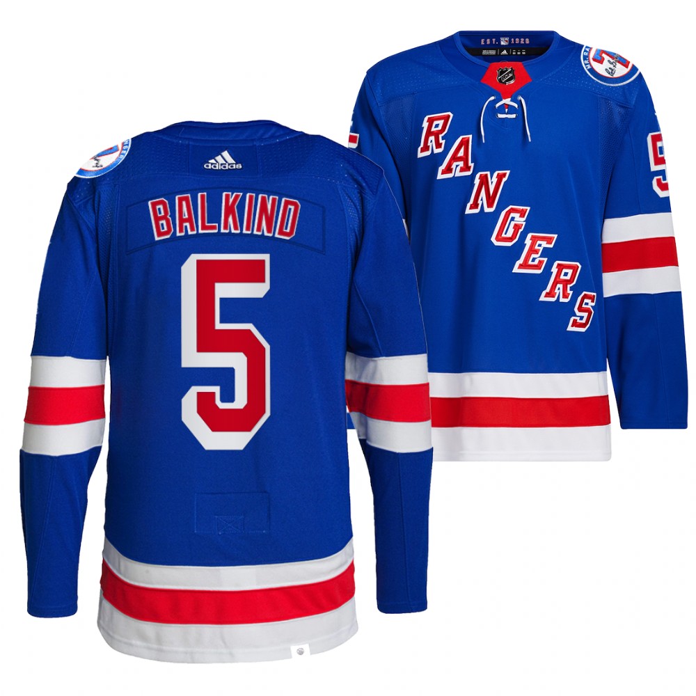 New York Rangers Teddy Balkind Royal SticksOutForTeddy Special warmup Jersey