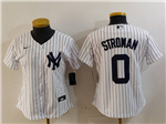 New York Yankees #0 Marcus Stroman Women's White Jersey