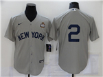 New York Yankees #2 Derek Jeter Gray Away 2024 World Series Limited Jersey