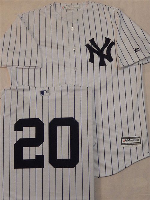New York Yankees #20 JORGE POSADA Sewn COOL BASE Baseball Jerseys