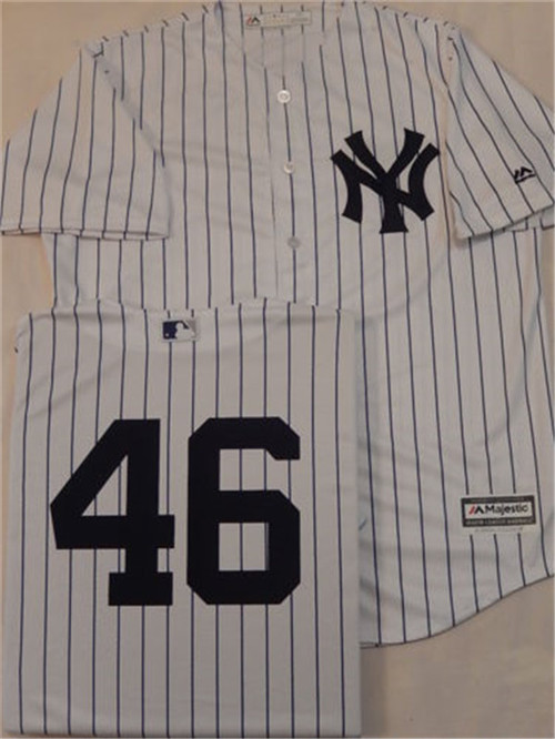 New York Yankees #46 ANDY PETTITTE Sewn COOL BASE Baseball Jerseys