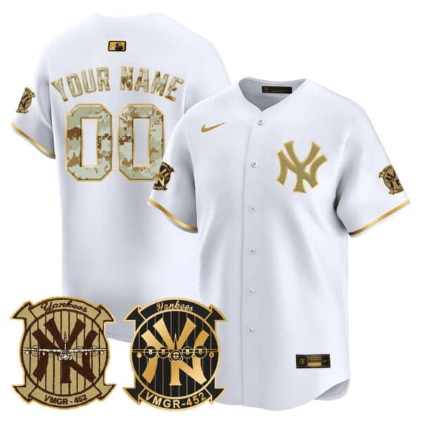 New York Yankees  Desert USMC Alternate Vapor Premier Limited Custom Jersey – All Stitched