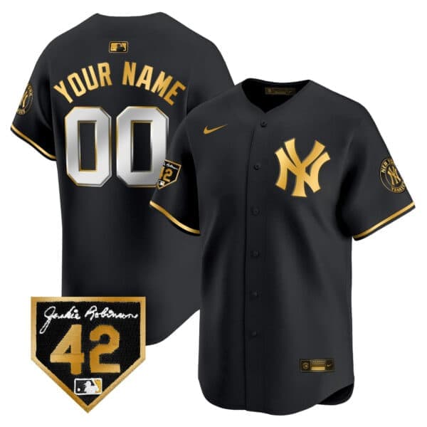 New York Yankees 2024 Jackie Robinson Patch Vapor Premier  Limited Custom Jersey – All Stitched
