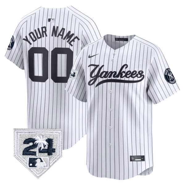 New York Yankees 2024 Spring Training Patch  Vapor Premier Limited Custom  Jersey V6 – Al l Stitched