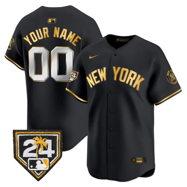 New York Yankees 2024 Spring Training Patch Vapor Premier Limited Custom Jersey V3 – All  Stitched
