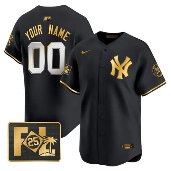 New York Yankees 2025 Spring Training Patch  Vapor  Premier Limited Custom Jersey – All Stitche