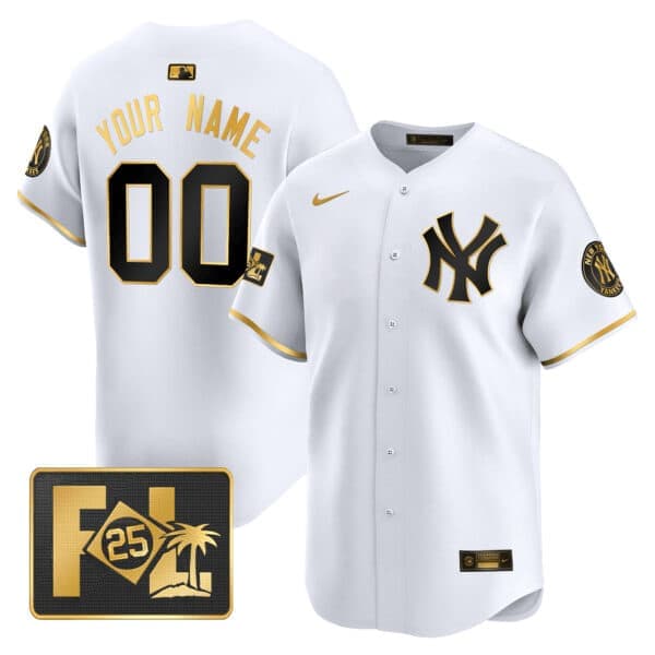 New York Yankees 2025 Spring Training Patch Vapor   Premier Limited Custom Jersey – All Stitche