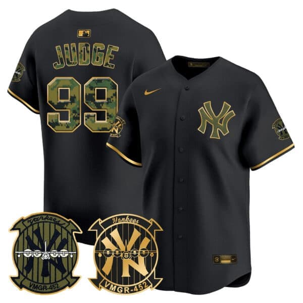 New York Yankees Armed Forces Day Vapor  Premier Limited  Custom Jersey – All Stitched