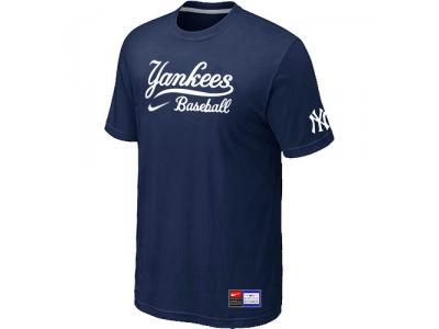 New York Yankees D.Blue NEW Short Sleeve Practice T-Shirt