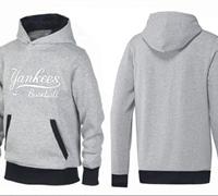 New York Yankees Pullover Hoodie Grey & Black