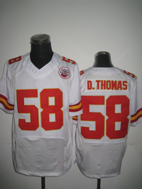 New kansas city chiefs #58 derrick thomas white Elite jerseys