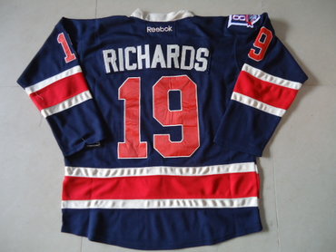Nhl hockey jerseys NY Rangers 19 RICHARDS blue 85th