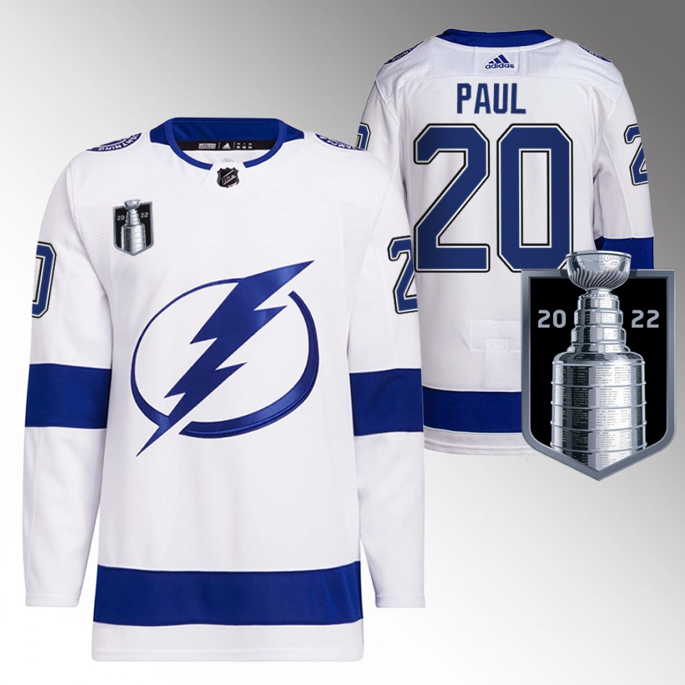 Nicholas Paul Tampa Bay Lightning White 2022 Eastern Conference Champs Authentic Jersey
