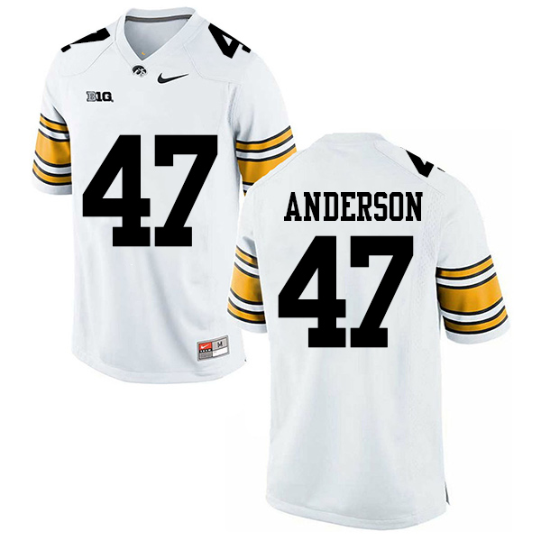 Nick Anderson Iowa Hawkeyes Men's Jersey - #47 NCAA White Stitched Nike Authentic1