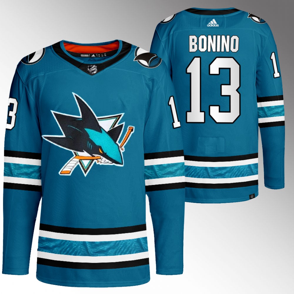 Nick Bonino San Jose Sharks Teal Home Primegreen Authentic Jersey