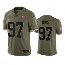 Nick Bosa San Francisco 49ers Nike Olive 2022 Salute To Service Limited Jersey