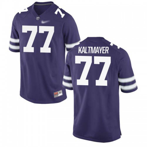 Nick Kaltmayer Kansas State Wildcats Men's Jersey - #77 NCAA Purple Game