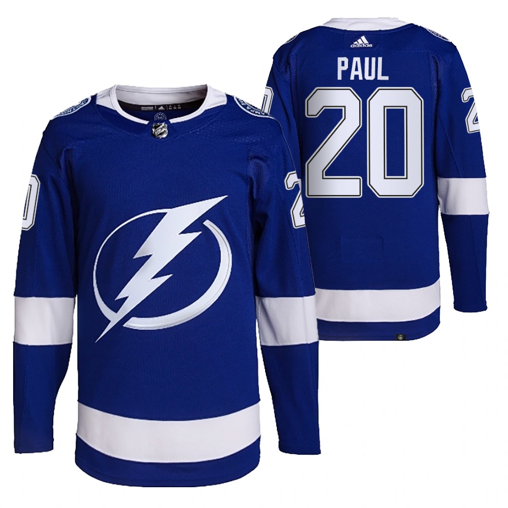 Nick Paul 2022 Tampa Bay Lightning Blue Home Primegreen Authentic Pro Jersey