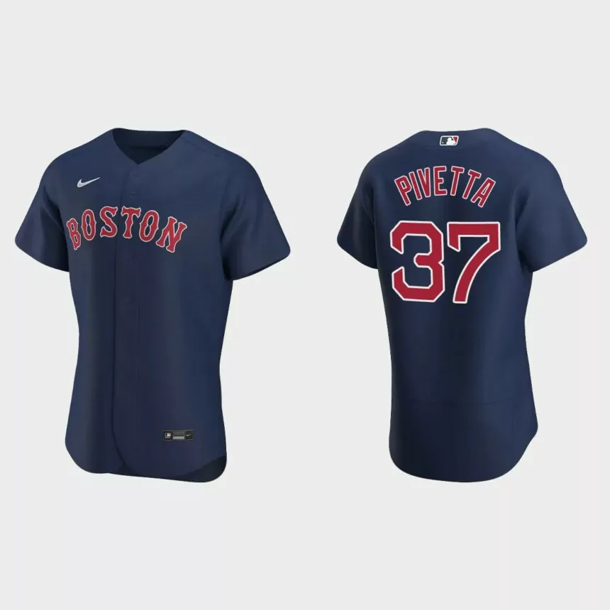 Nick Pivetta #37 Boston Red Sox Authentic Alternate Jersey – Navy