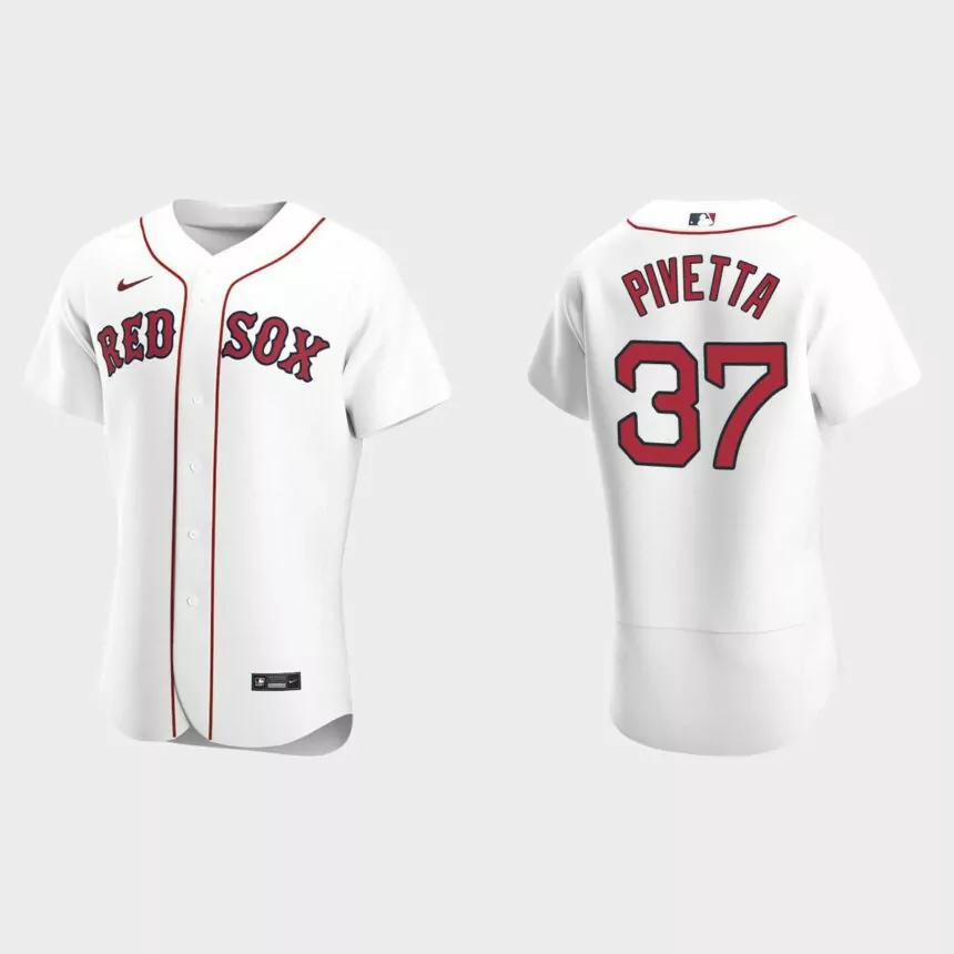 Nick Pivetta #37 Boston Red Sox Authentic Home Jersey – White