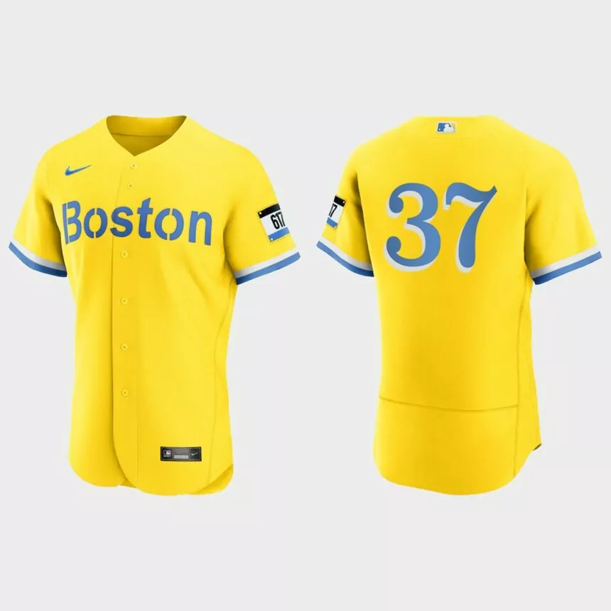 Nick Pivetta Boston Red Sox 2021 City Connect Authentic Jersey – Gold Light Blue