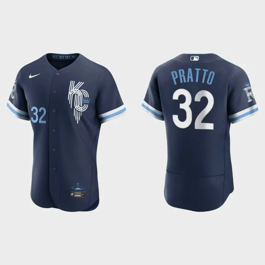 Nick Pratto Kansas City Royals 2022 City Connect Authentic Jersey – Navy