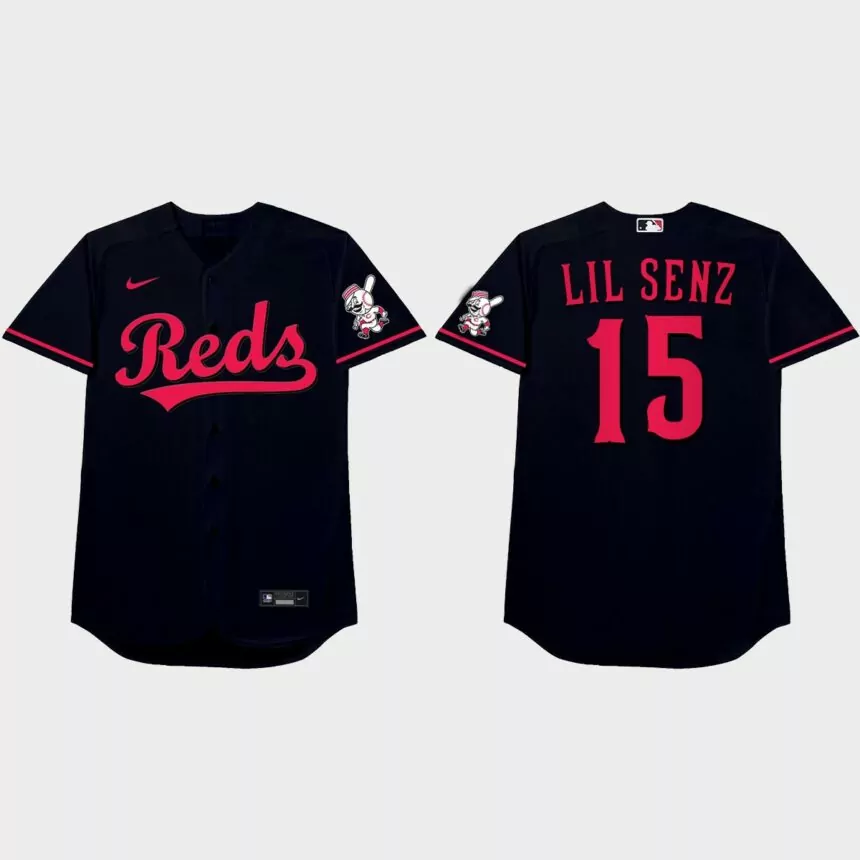 Nick Senzel 2021 Players’ Weekend Lil Senz Nickname Jersey – Black