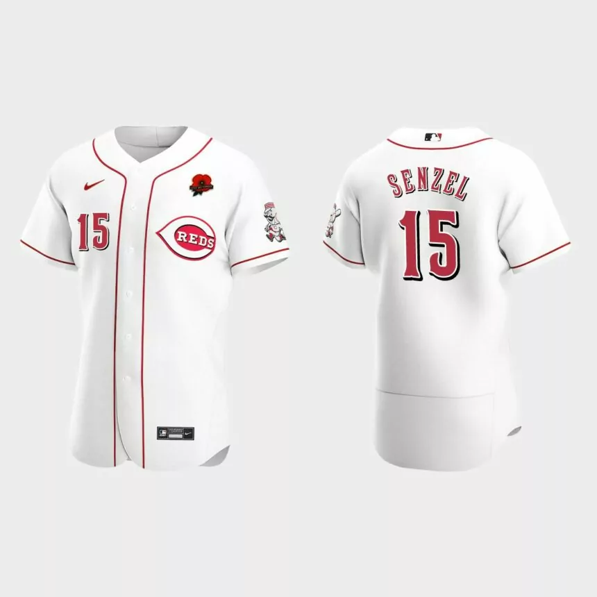 Nick Senzel Cincinnati Reds 2021 Memorial Day Authentic Jersey – White