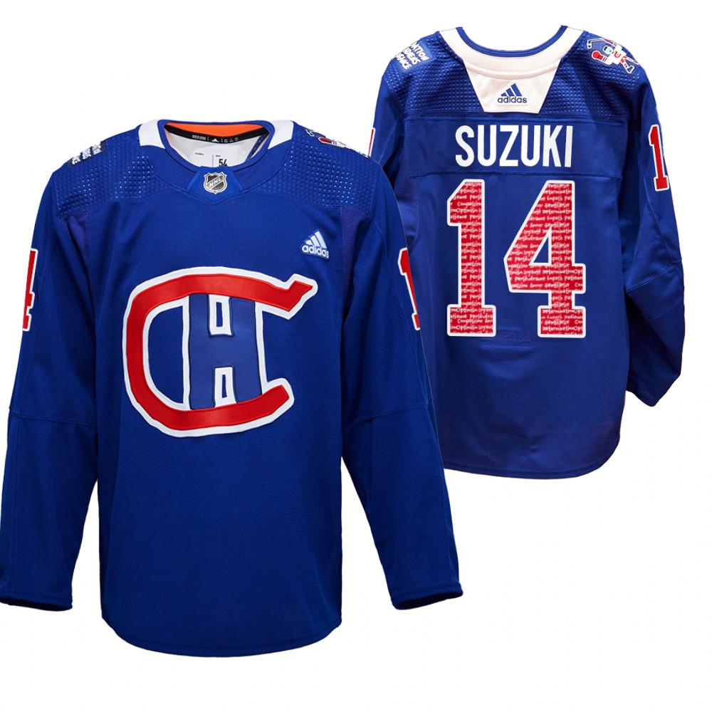 Nick Suzuki Canadiens RadioTeleDON Jersey Royal Special Edition