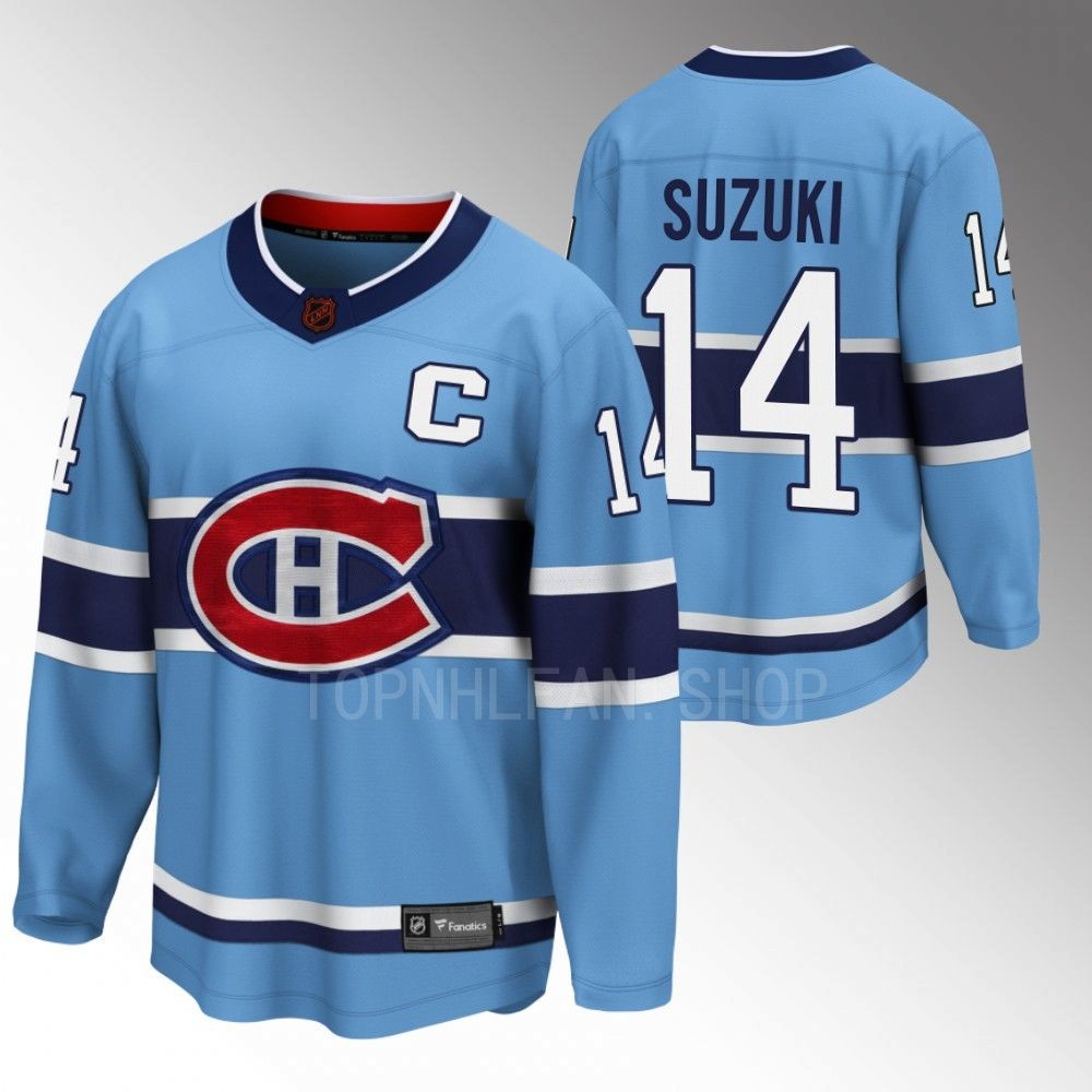 Nick Suzuki Montreal Canadiens Jersey Special Edition 2.0 Blue 2022 Breakaway Player