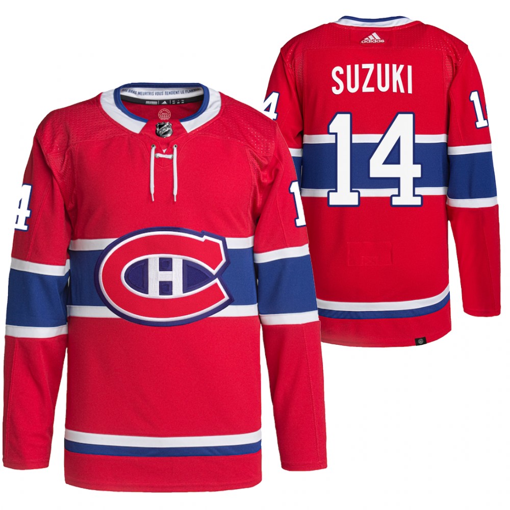 Nick Suzuki Montreal Canadiens Red Home Primegreen Authentic Pro Jersey